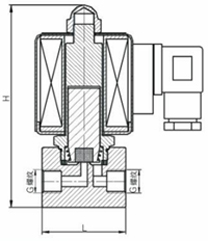 高壓微型電磁閥結(jié)構(gòu)圖