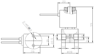 微型電磁閥結(jié)構(gòu)圖